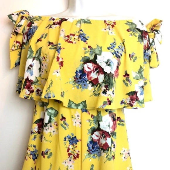 Yellow floral romper - Picture 2 of 5